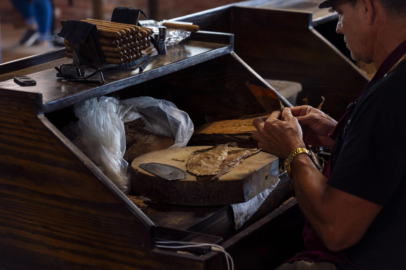 J.C. Newman cigar roller